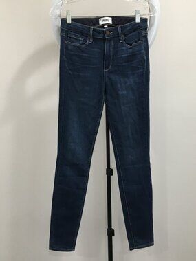 PAIGE Premium Denim Dalia Wash 5 Pocket Logo Hardware HOXTON Ultra Skinny Jeans